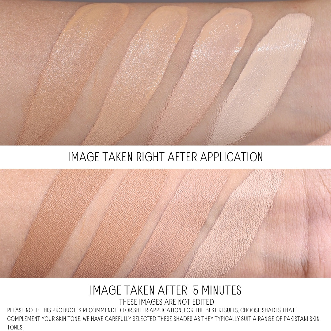 Klasyk Beauty Brightener under eye concealer sheer to medium coverage dark circles Pakistani skin