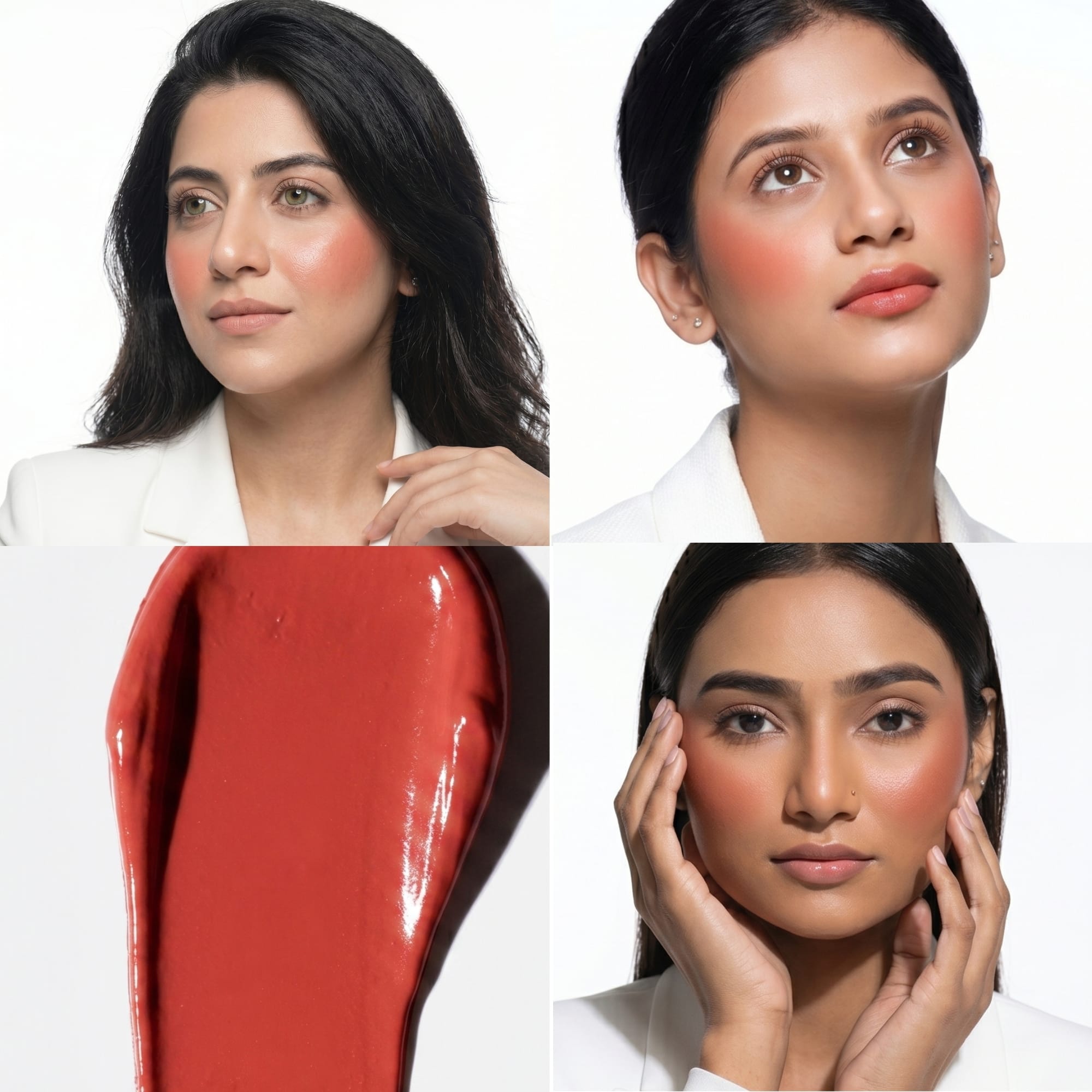 Klasyk Beauty Creme Blush Coral Soul dewy finish cream blush Pakistani skin