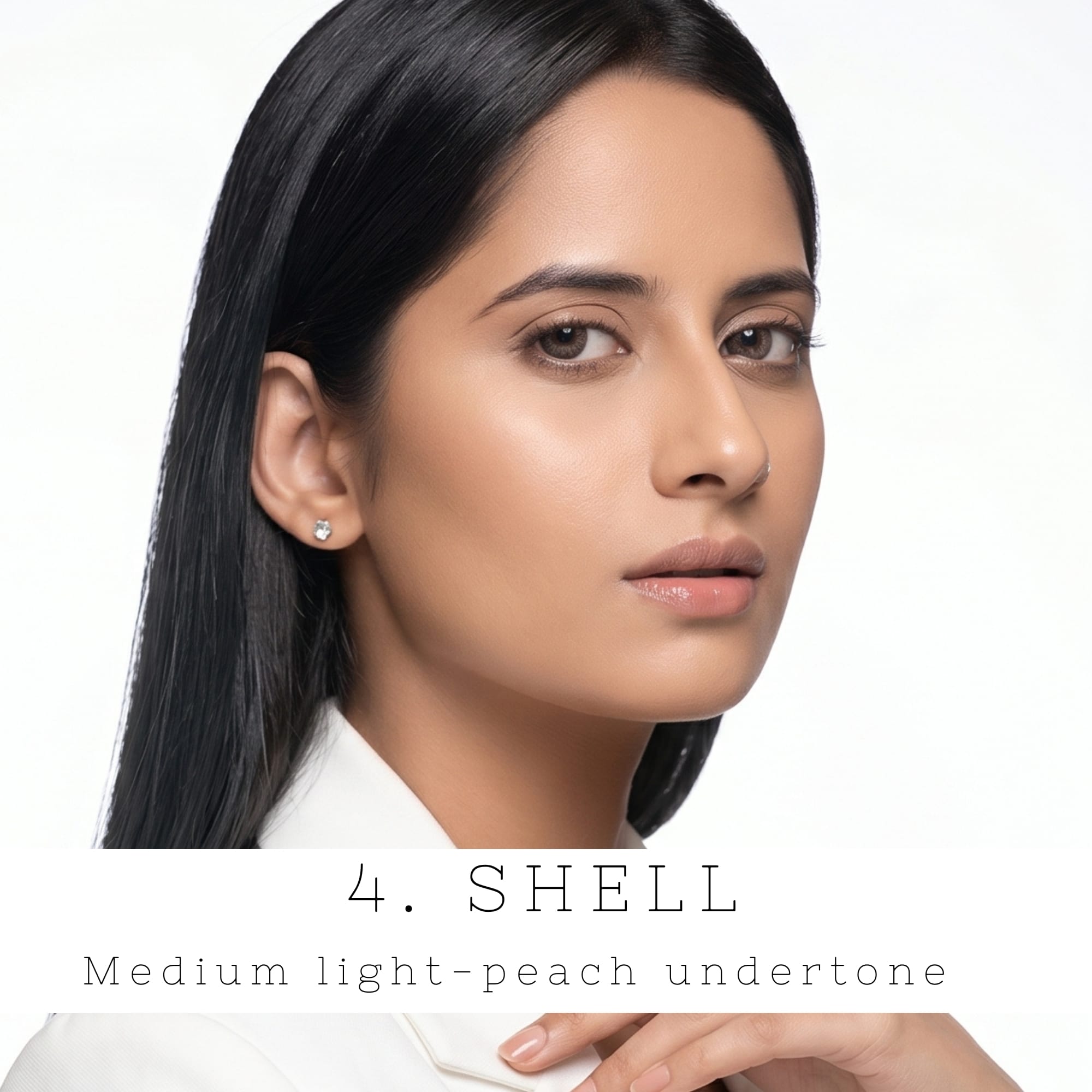 Klasyk Beauty Hide and Slay concealer Shell medium light peach undertone flawless coverage