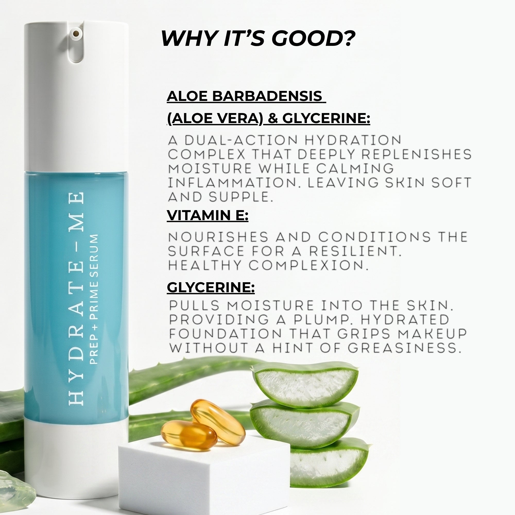 HYDRATE-ME | PREP+PRIME FACE SERUM 60 ML