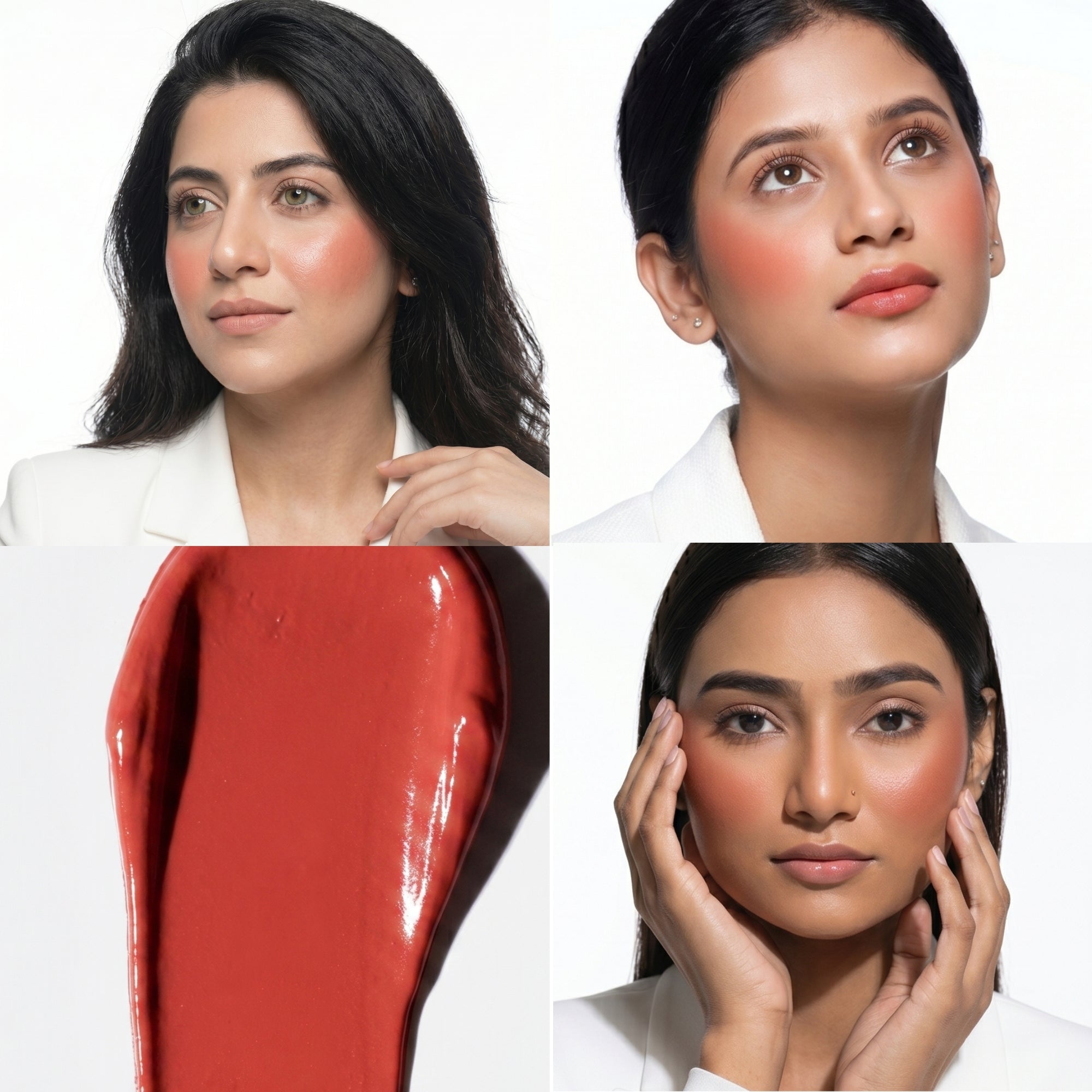 Klasyk Beauty Creme Blush Coral Soul dewy finish cream blush Pakistani skin