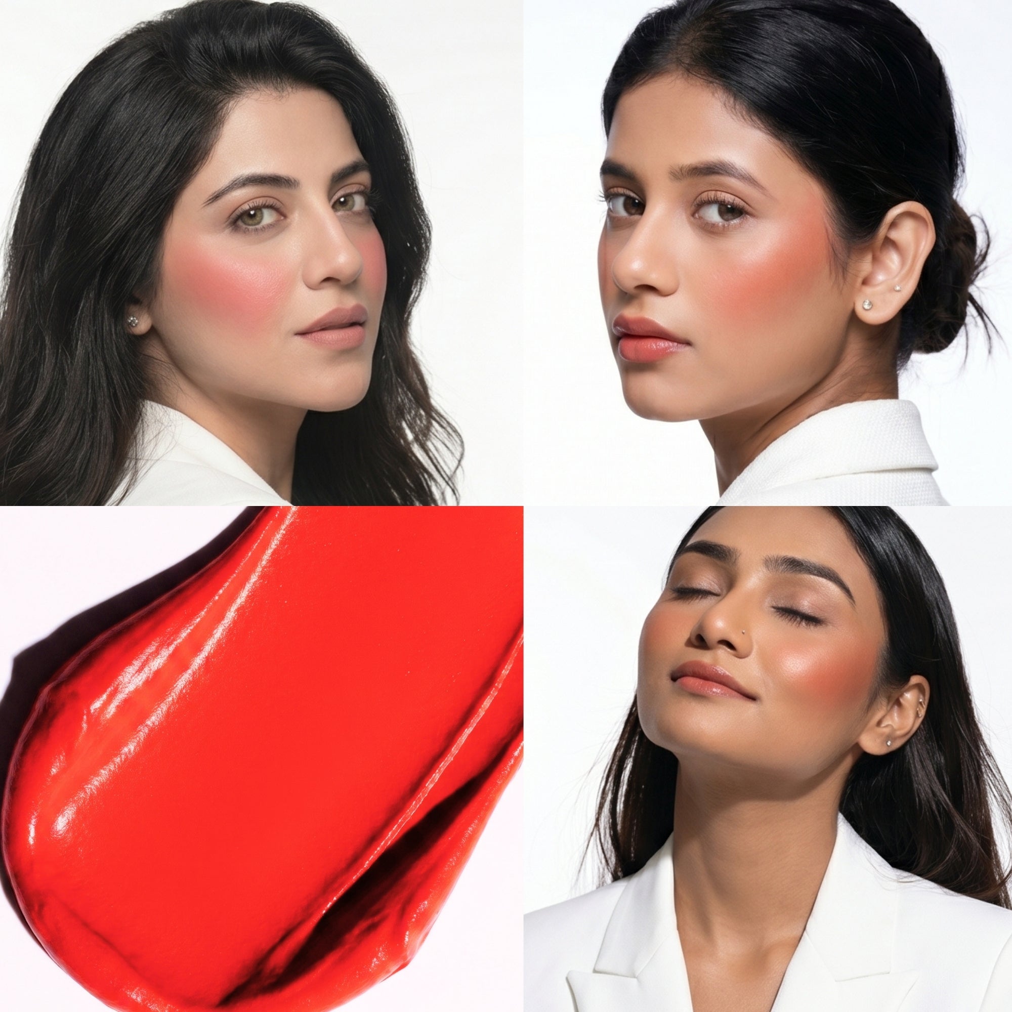  Klasyk Beauty Creme Blush Fra-ri Red matte finish cream blush Pakistani skin