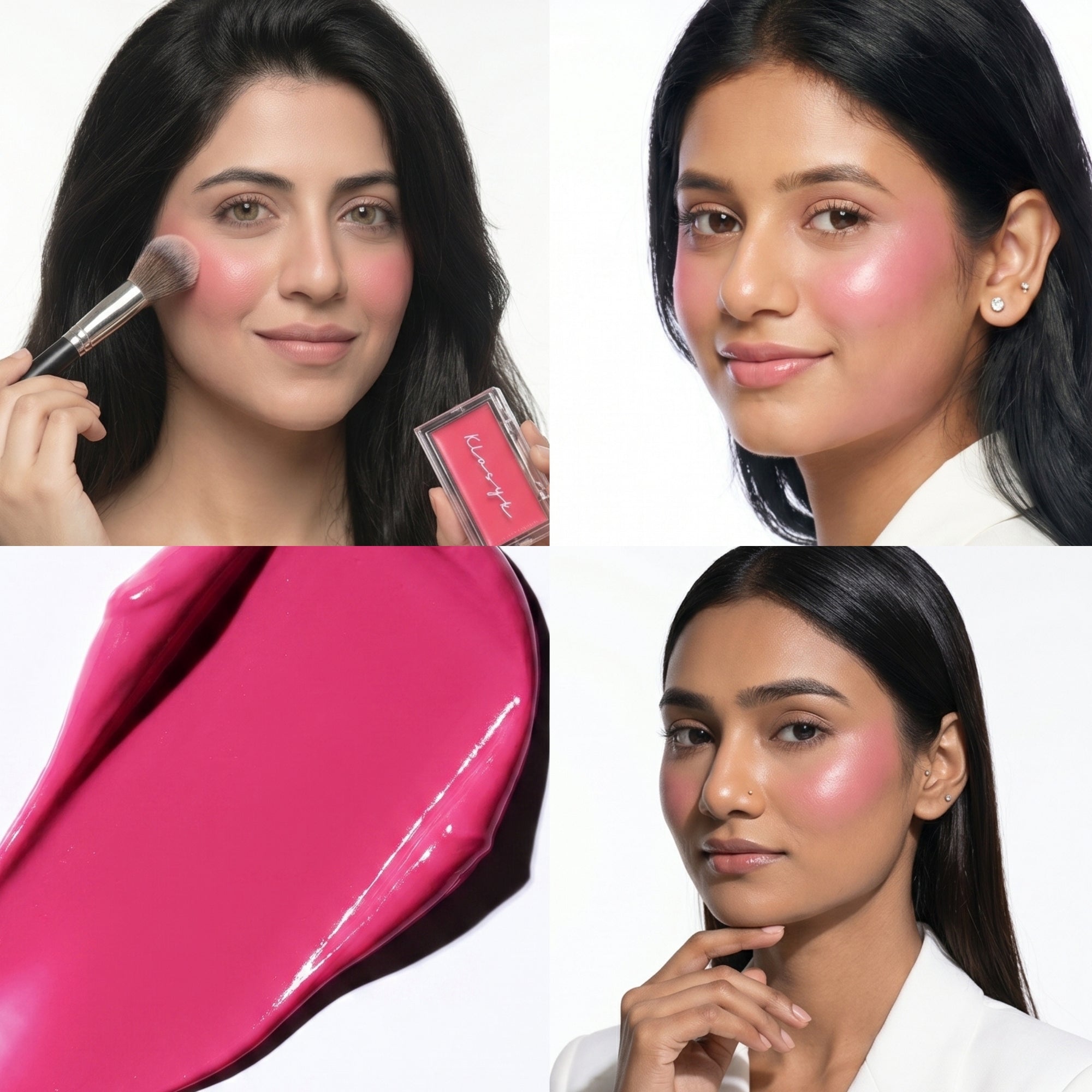  Klasyk Beauty Creme Blush Pink Link dewy finish cream blush Pakistani skin