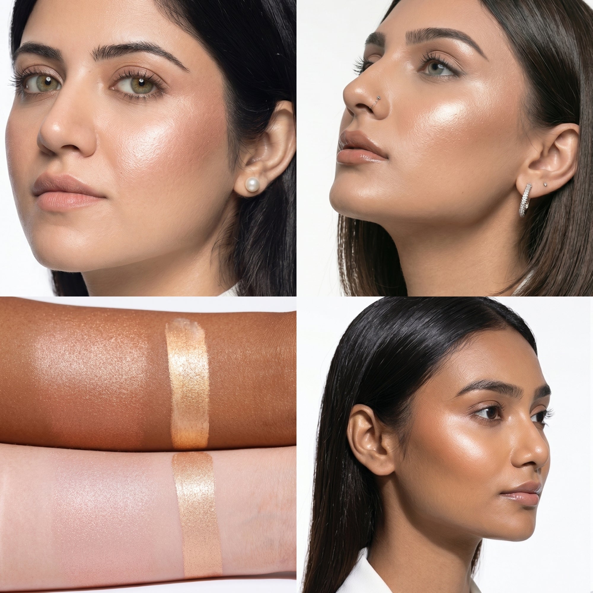 Klasyk Beauty Creme Glow cream highlighter Burning Star shade golden dewy radiance Pakistani skin