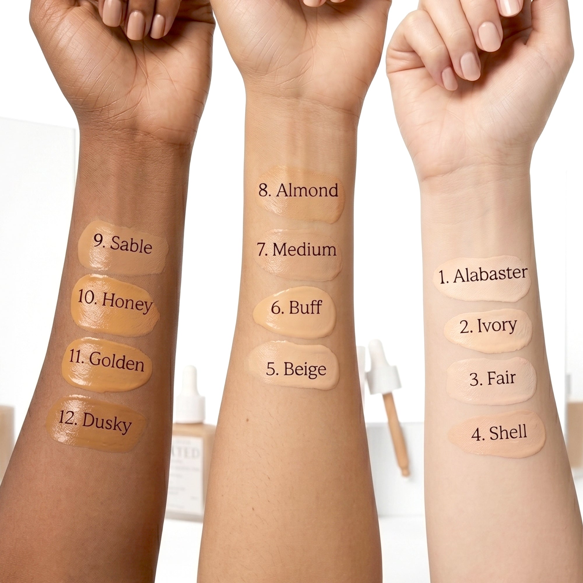 Klasyk Beauty Daily Wear Tinted Complexion Perfecter dewy finish blendable tinted foundation all shades