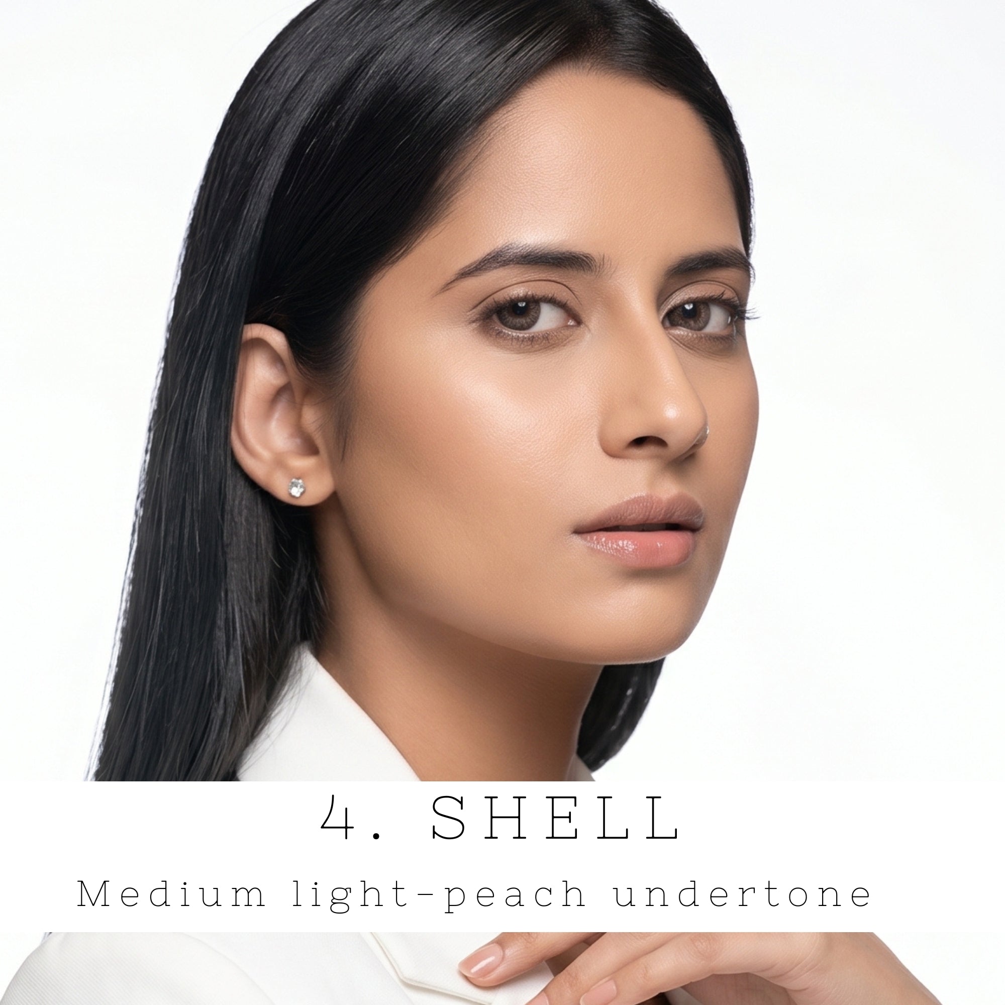 Klasyk Beauty Hide and Slay concealer Shell medium light peach undertone flawless coverage